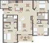 Fountain Villas The Cascade 3 BD 2 Bath 1358 sqft